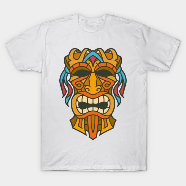 Funny Tribal Tiki Head T-Shirt by allovervintage